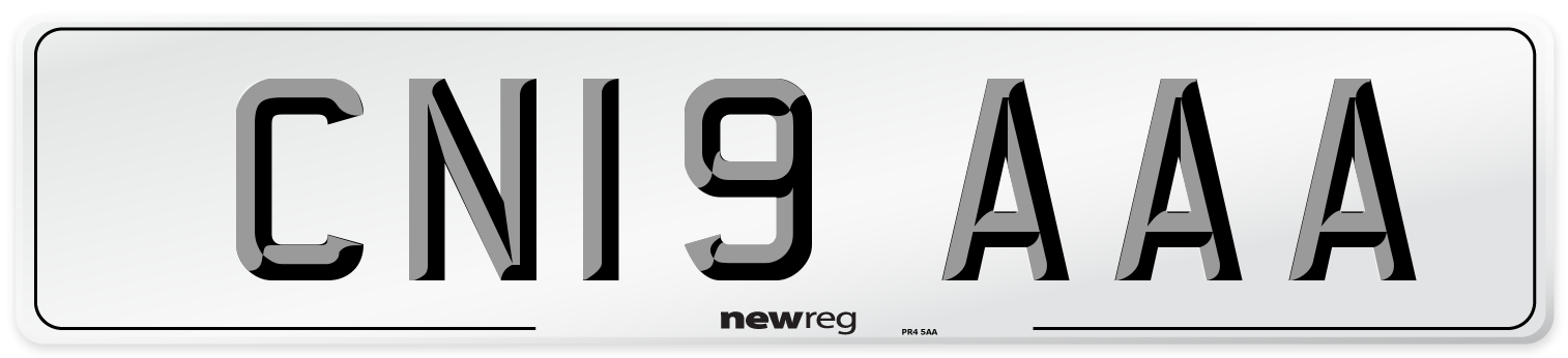 CN19 AAA Number Plate from New Reg